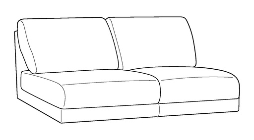 Joy Armless Loveseat