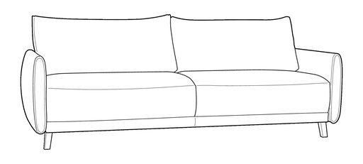 Dolphin Full XL Sofa Sleeper - Easy Deluxe