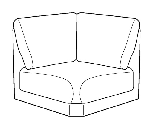 Joy Armless Square Corner