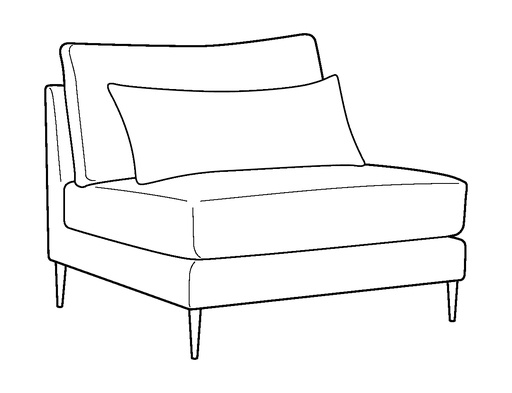 Liam Armless Chair