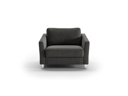 [MONI-ANT-OLIV/515-234/9-CR] Monika Cot Chair Sleeper - Oliver 515 - 234/9 Chrome (Lux)