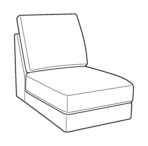 Capri Armless Narrow Chair