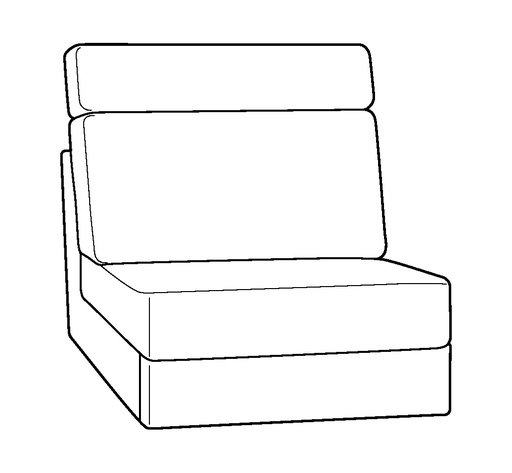 [KOLI-AR-PWR] Koli Armless Jumbo Recliner - Power