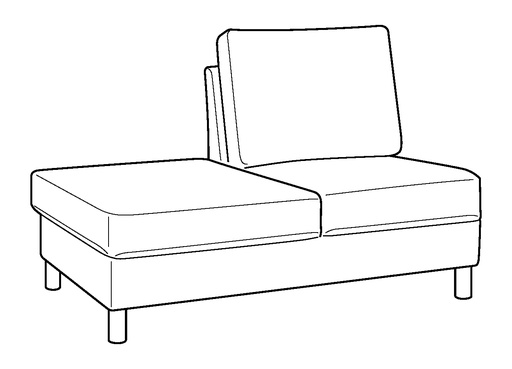 Moduli P2 Side Chaise RHF