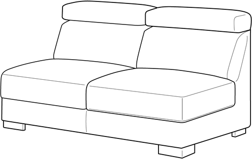 Sierra 2 Seat Loveseat Sleeper Module
