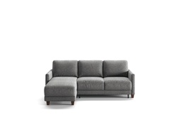 [MART-BFP+FOU-ZARO/72-127/9-WA] Martta Full XL Sectional (Loveseat Sleeper + Reversible Chaise) Zaro 72 - 127/9 Walnut