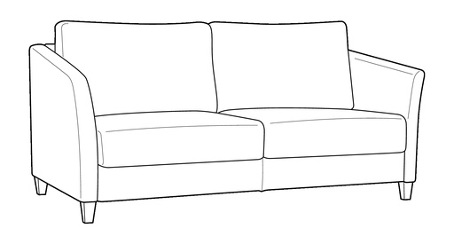 Naples Queen Loveseat Sleeper
