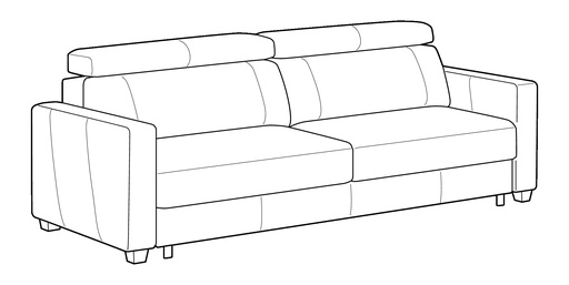 West Queen Loveseat Sleeper - Power