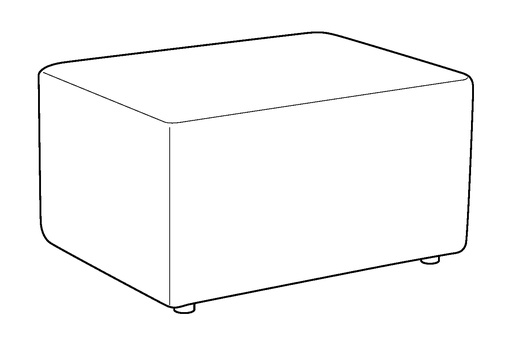 Pastilli 32" Rectangular Ottoman
